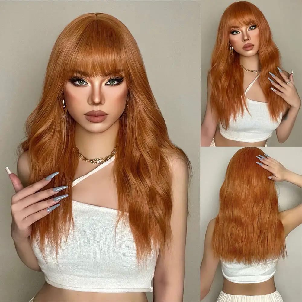 Orange wavy Great Hairs Wig