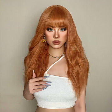 Orange wavy Great Hairs Wig