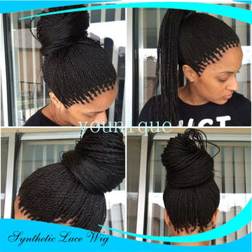 2-strand braids front lace Great Hairs wig