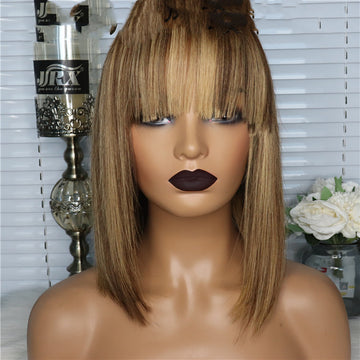 Great Hairs Short Straight Hair Bob Wig Human Hair